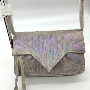 Aimee Kestenberg Quilted Leather Chain Crossbody Sunrise Metallic Purse